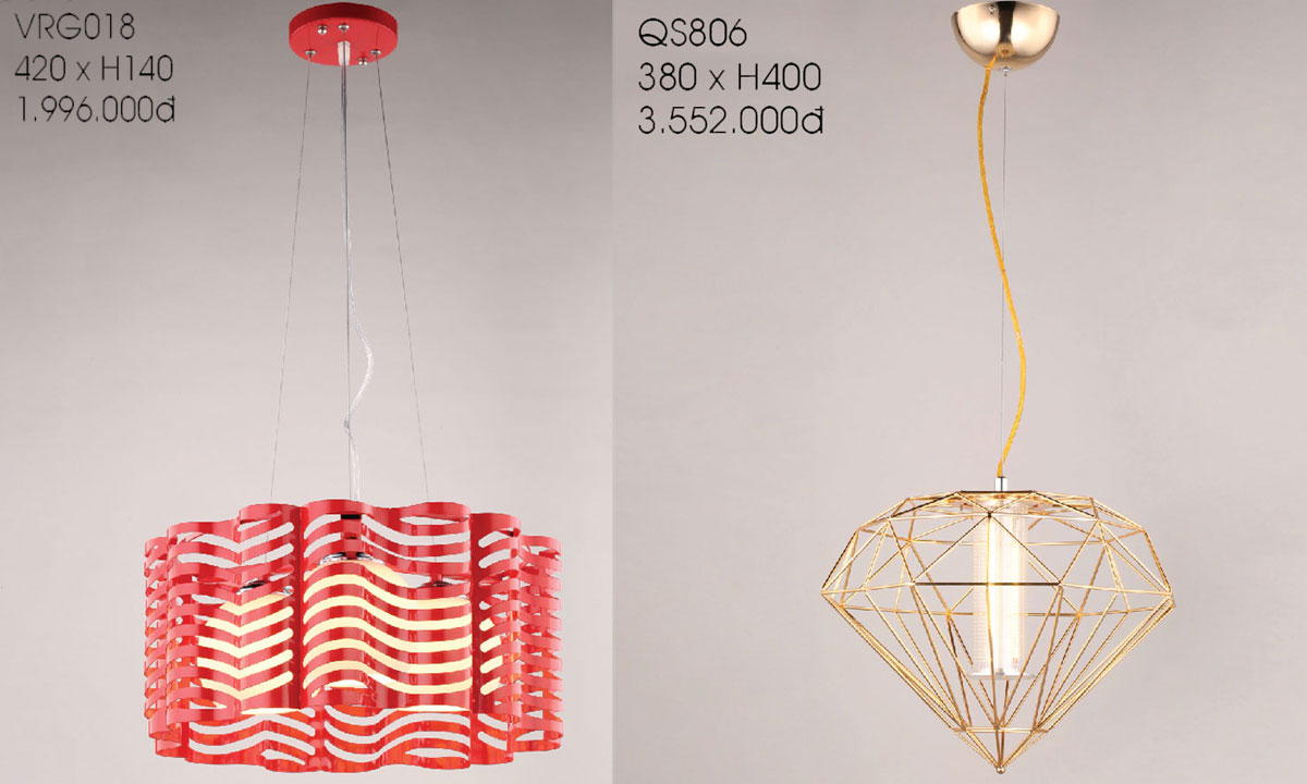 Đèn Thả Trang Trí Kiểu Dáng Hot Nhất Năm 2023